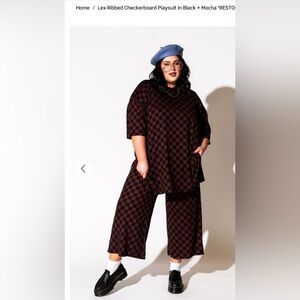 Dressed in LaLa 2 piece Checkered 2XL